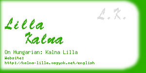 lilla kalna business card